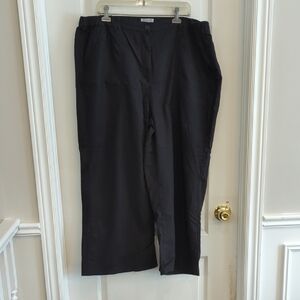 Wide Leg Black Dress Pants